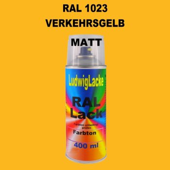 RAL 1023 VERKEHRSGELB Matt 400 ml 1K Spray