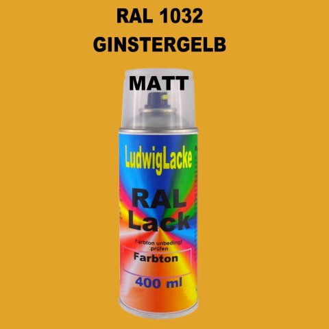 RAL 1032 GINSTERGELB Matt 400 ml 1K Spray