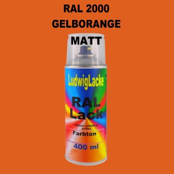 RAL 2000 GELBORANGE Matt 400 ml 1K Spray