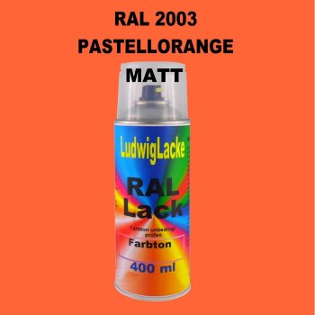 RAL 2003 PASTELLORANGE Matt 400 ml 1K Spray