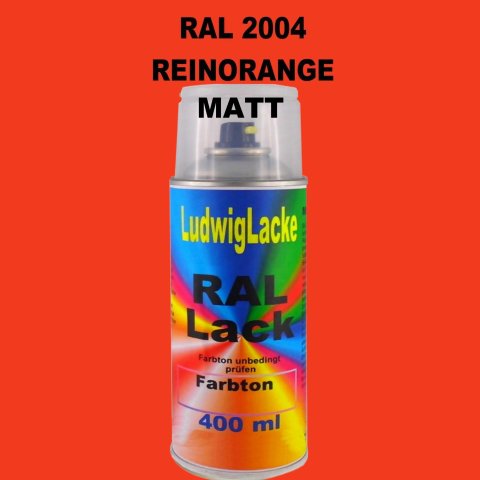 RAL 2004 Reinorange Matt 400 ml 1K Spray