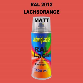 RAL 2012 LACHSORANGE Matt 400 ml 1K Spray