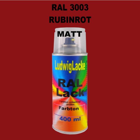 RAL 3003 RUBINROT Matt 400 ml 1K Spray