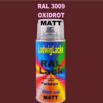 RAL 3009 OXIDROT Matt 400 ml 1K Spray