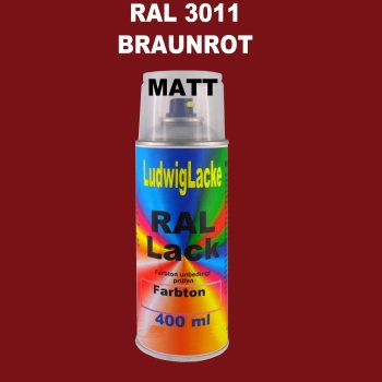 RAL 3011 BRAUNROT SPRAY Matt 400 ml 1K Spray