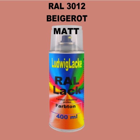 RAL 3012 Beigerot Matt 400 ml 1K Spray