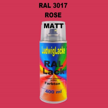 RAL 3017 Rosè Matt 400 ml 1K Spray