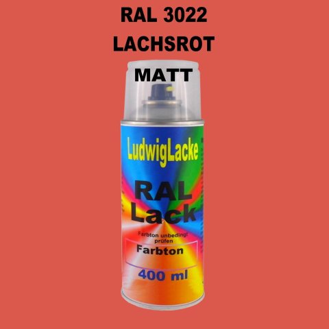 RAL 3022 LACHSROT Matt 400 ml 1K Spray