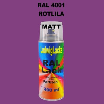 RAL 4001 ROTLILA Matt 400 ml 1K Spray