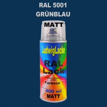 RAL 5001 Grünblau Matt 400 ml 1K Spray