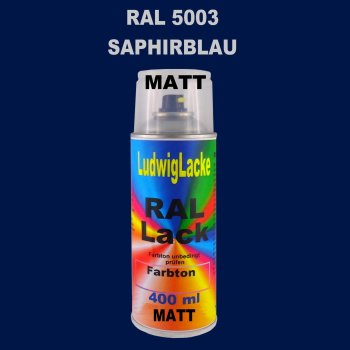 RAL 5003 SAPHIRBLAU Matt 400 ml 1K Spray