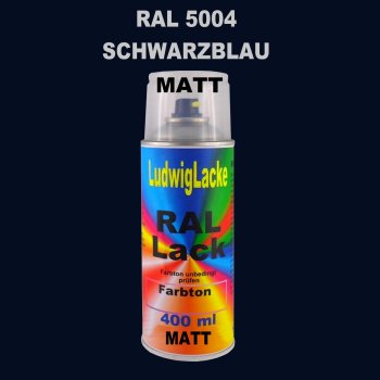 RAL 5004 SCHWARZBLAU Matt 400 ml 1K Spray
