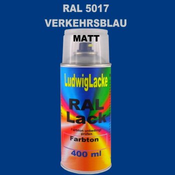RAL 5017 Verkehrsblau Matt 400 ml 1K Spray