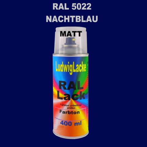 RAL 5022 NACHTBLAU SPRAY Matt 400 ml 1K Spray