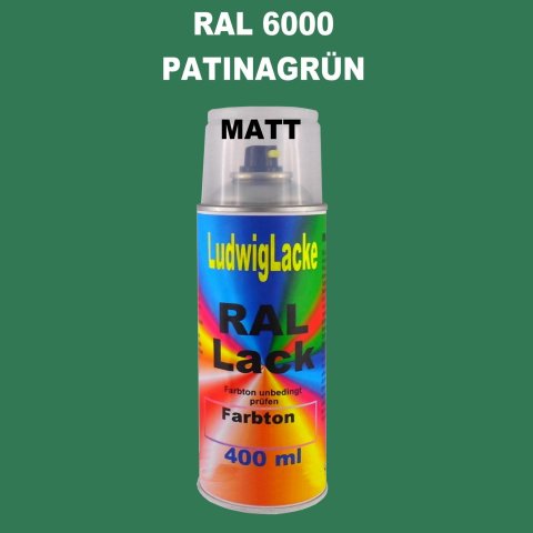 RAL 6000 PATINAGRÜN Matt 400 ml 1K Spray