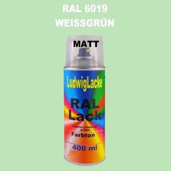 RAL 6019 WeissGrün Matt 400 ml 1K Spray