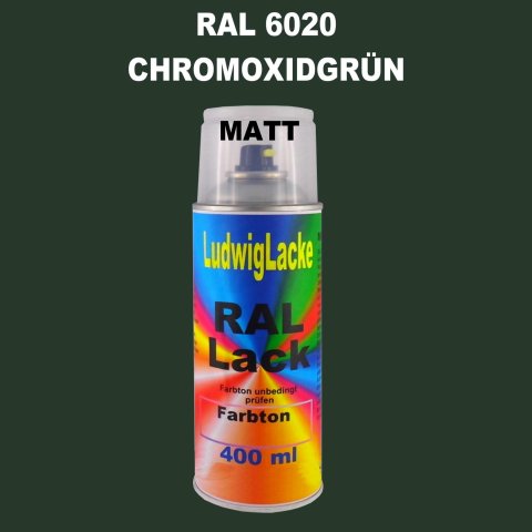 RAL 6020 ChromoxidGrün Matt 400 ml 1K Spray