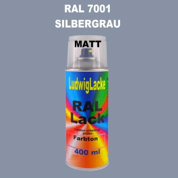 RAL 7001 Silbergrau Matt 400 ml 1K Spray