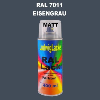 RAL 7011 EISENGRAU Matt 400 ml 1K Spray