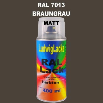 RAL 7013 BRAUNGRAU Matt 400 ml 1K Spray