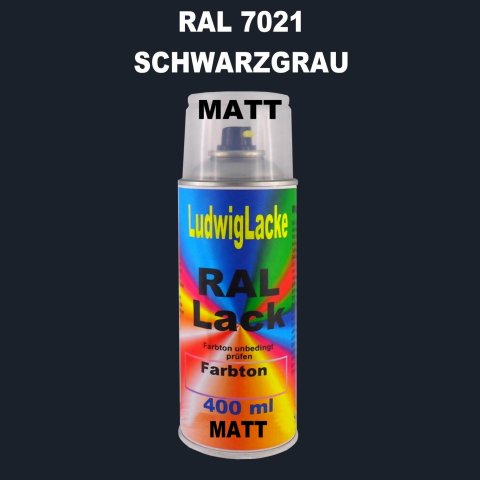 RAL 7021 SCHWARZGRAU Matt 400 ml 1K Spray