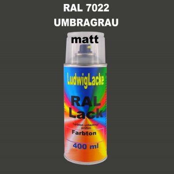 RAL 7022 UMBRAGRAU Matt 400 ml 1K Spray