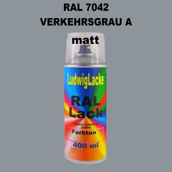 RAL 7042 Verkehrsgrau A Matt 400 ml 1K Spray