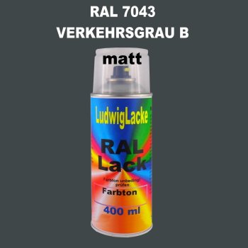 RAL 7043 VERKEHRSGRAU B Matt 400 ml 1K Spray