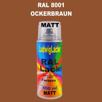 RAL 8001 OCKERBRAUN Matt 400 ml 1K Spray