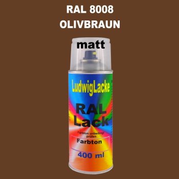 RAL 8008 Olivbraun Matt 400 ml 1K Spray