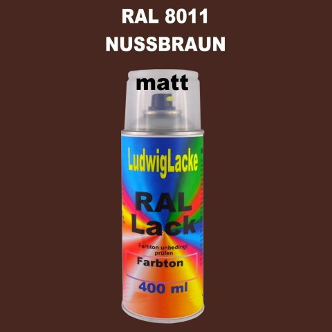 RAL 8011 NUSSBRAUN Matt 400 ml 1K Spray