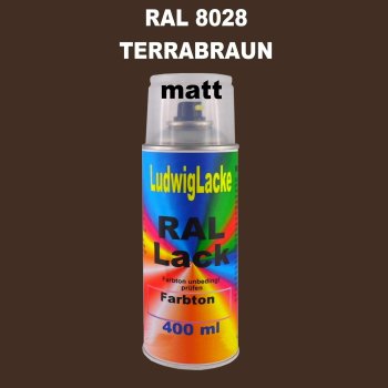 RAL 8028 TERRABRAUN Matt 400 ml 1K Spray