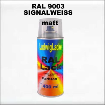 RAL 9003 SIGNALWEISS Matt 400 ml 1K Spray