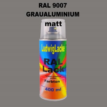 RAL 9007 GRAUALUMINIUM Matt 400 ml 1K Spray