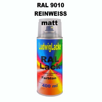 RAL 9010 REINWEISS Matt 400 ml 1K Spray