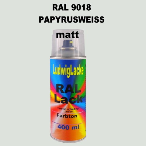 RAL 9018 Papyrusweiss Matt 400 ml 1K Spray