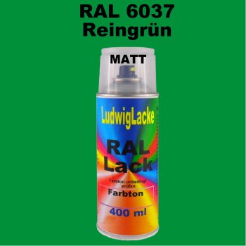 RAL 6037 Reingrün Matt 400 ml 1K Spray