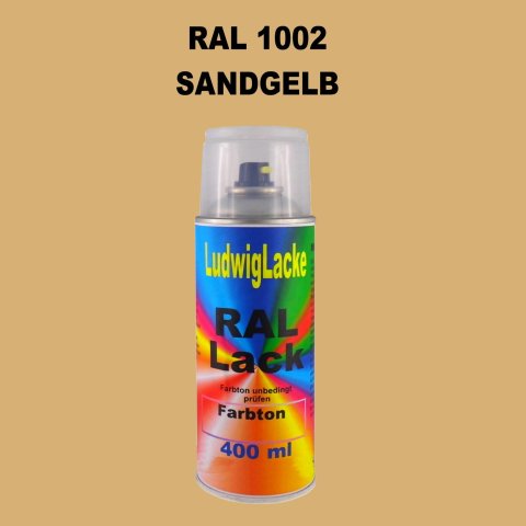 RAL 1002 SANDGELB Seidenmatt 400 ml 1K Spray
