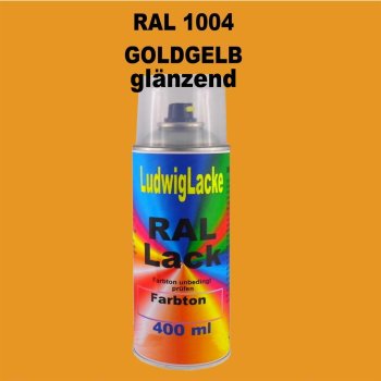 RAL 1004 GOLDGELB Seidenmatt 400 ml 1K Spray