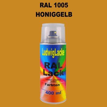 RAL 1005 HONIGGELB Seidenmatt 400 ml 1K Spray