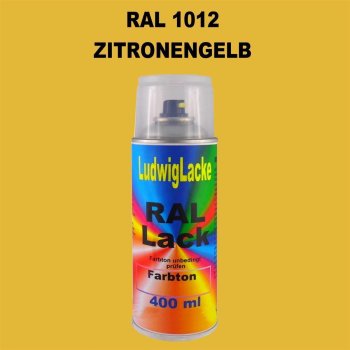 RAL 1012 ZITRONENGELB Seidenmatt 400 ml 1K Spray