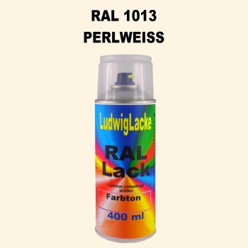 RAL 1013 PERLWEISS Seidenmatt 400 ml 1K Spray