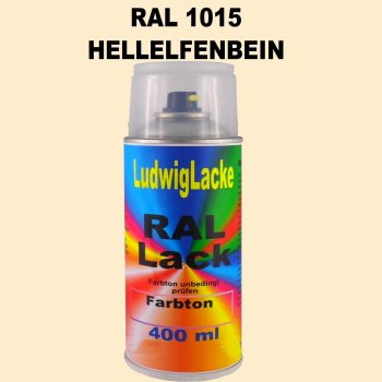 RAL 1015 HELLELFENBEIN Seidenmatt 400 ml 1K Spray