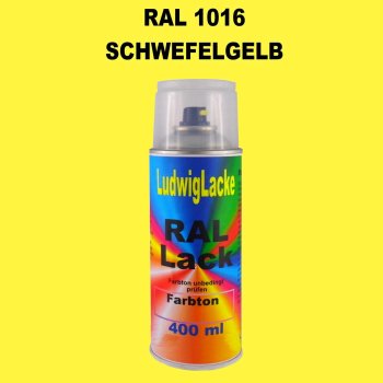 RAL 1016 SCHWEFELGELB Seidenmatt 400 ml 1K Spray
