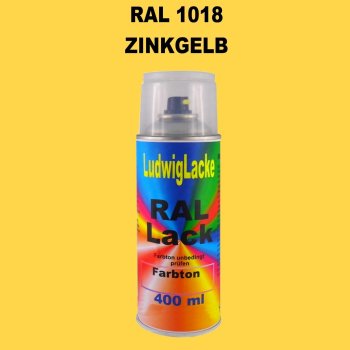 RAL 1018 ZINKGELB Seidenmatt 400 ml 1K Spray