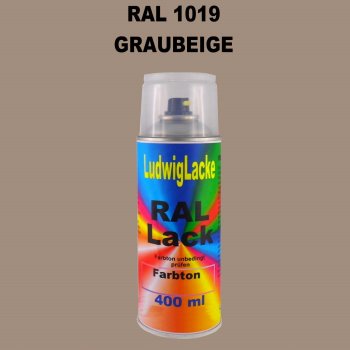 RAL 1019 GRAUBEIGE Seidenmatt 400 ml 1K Spray