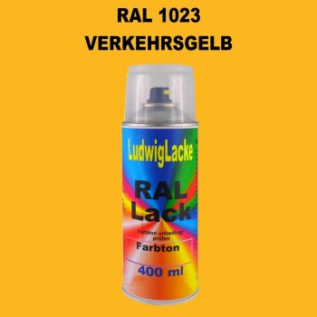 RAL 1023 VERKEHRSGELB Seidenmatt 400 ml 1K Spray
