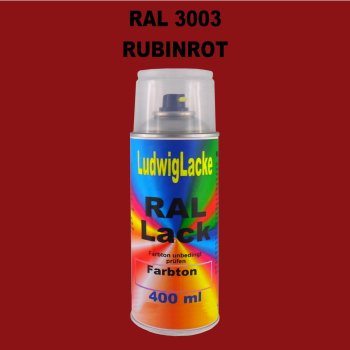 RAL 3003 RUBINROT Seidenmatt 400 ml 1K Spray