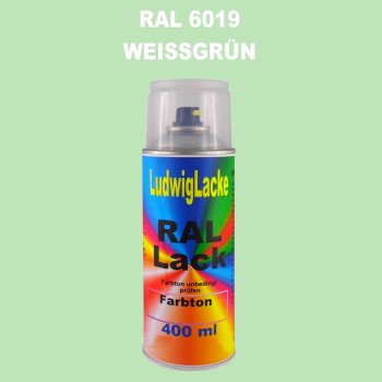 RAL 6019 WeissGrün Seidenmatt 400 ml 1K Spray