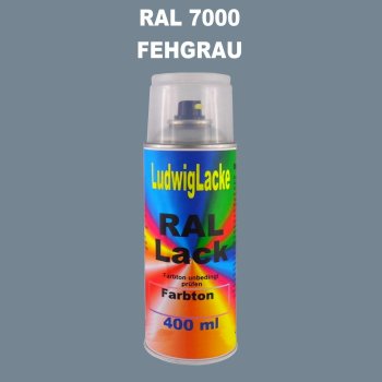 RAL 7000 Fehgrau Seidenmatt 400 ml 1K Spray